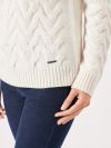 ladies jumper, jumper, knitwear, knitted jumper, womens jumper, knitwear, lambswool, ladies cream jumper, roll neck jumper