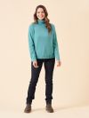 ladies jumper, ladies roll neck jumper, roll neck jumper, blue jumper, green jumper, knitted jumper, knitwear, womens knitted jumper, ladies knitted jumper