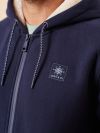 navy, zip through, zip up, hoody, hoodie, sweatshirt, faux fur lined, fleece, sweat jacket, winter, basic, cream lining,  