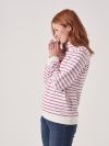 Celine WHITE Half Zip Sweatshirt | Quba & Co