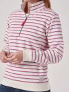 Celine WHITE Half Zip Sweatshirt | Quba & Co