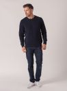 Chappy Rib Neck Jumper - Dark Navy | Quba & Co Knitwear