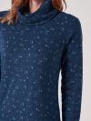 Clemence TEAL Cowl Neck Jersey Dress | Quba & Co