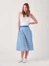 Conney BLUE Gingham Skirt | Quba & Co