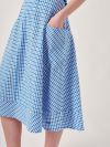 Conney BLUE Gingham Skirt | Quba & Co