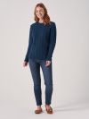 Coralie DARK TEAL Cable Knit Jumper | Quba & Co