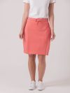 Cyclamen CORAL PINK Jersey Skirt | Quba & Co
