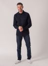 Cyrill Long Sleeve Twill Shirt - Navy | Quba & Co Shirts