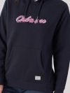 Darcy NAVY Logo Hoodie | Quba & Co