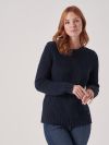 Delphine NAVY Chunky Jumper | Quba & Co