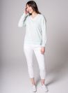 Diana V Neck Jumper - Splash Green | Quba & Co Knitwear