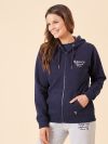 ladies hoodie, ladies navy hoodie, ladies zip hoodie, zip hoodie, womens hoodie, womens sweatshirt, womens navy hoodie