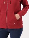 ladies hoodie, ladies red hoodie, ladies zip hoodie, zip hoodie, womens hoodie, womens sweatshirt, womens red hoodie