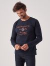 Elliot NAVY Long Sleeve T-Shirt | Quba & Co