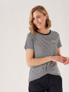 ladies top, ladies stripe top, ladies stripe t-shirt, t-shirt, ladies, stripe top, stripe t-shirt, women's top, women's stripe top