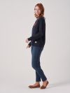 Emelie NAVY Slogan Sweatshirt | Quba & Co