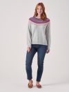 Fleur GREY Fair Isle Jumper | Quba & Co