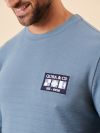 slate blue, blue, light blue, mid blue, rib, long sleeve, basic, layer, mens, t-shirt, top, tee