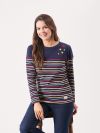 ladies stripe t-shirt, womens stripe t-shirt, stripe t-shirt, ladies t-shirt, womens t-shirt, star t-shirt, star print t-shirt, star, stripes