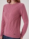 Genevieve PINK Cable Jumper | Quba & Co
