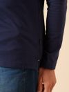 navy, graphic, embroidered, long sleeve, t-shirt, tee, top, basic