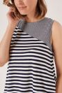 ladies stripe top, ladies stripe vest, womens top, womens stripe vest