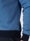 lifestyle, blue, navy, mid blue, graphic, branded, contrast, sweatshirt, jumper, pull over, fleece, basic, comfy, casual