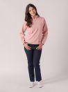 Helga Zip Neck Polar Fleece - Pale Pink/Lilac Rose | Quba & Co Hoodies and Sweats