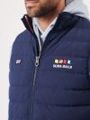 gilet, padded, teal, navy, layer, bodywarmer, outerwear, sporty, sport, x-series