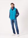 gilet, padded, teal, navy, layer, bodywarmer, outerwear, sporty, sport, x-series