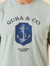 green, sage green, pale, navy, blue, anchor, embroidery, graphic, basic, t-shirt, top, tee