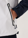 jacket, waterproof, showerproof, hooded, x-series, navy, blue white, coats, outerwear