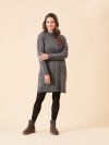 ladies dress, ladies knitted dress, grey dress, knitwear, ladies dress, womens dress, womens knitted dress