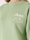green sweatshirt. ladies sweatshirt, womens sweatshirt, sage, ladies green sweatshirt 