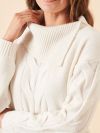 ladies jumper, ladies knitwear, ladies knitted jumper, womens jumper, womens knitted jumper, cream jumper, new in, cable knit