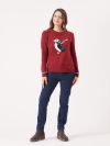 ladies jumper, ladies knitted jumper, puffin, puffin jumper, knitwear, womens jumper, womens knitted jumper