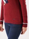 ladies jumper, ladies knitted jumper, puffin, puffin jumper, knitwear, womens jumper, womens knitted jumper
