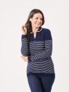 ladies jumper, ladies stripe jumper, knitwear, ladies knitwear,