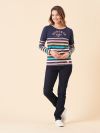 ladies top, ladies t-shirt, ladies long sleeve t-shirt, womens t-shirt, womens top, womens long sleeve top, long sleeve, stripe top, stripe t-shirt, womens stripe top, ladies stripe top, winter tops