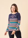ladies top, ladies t-shirt, ladies long sleeve t-shirt, womens t-shirt, womens top, womens long sleeve top, long sleeve, stripe top, stripe t-shirt, womens stripe top, ladies stripe top, winter tops