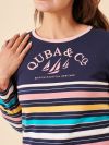 ladies top, ladies t-shirt, ladies long sleeve t-shirt, womens t-shirt, womens top, womens long sleeve top, long sleeve, stripe top, stripe t-shirt, womens stripe top, ladies stripe top, winter tops