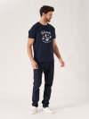 location t shirt, navy t shirt, t-shirt, navy, graphic, basic, salcombe