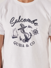 white t shirt, t shirt, basic, location, white, graphic, salcombe