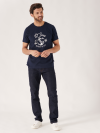 navy t shirt, basic t shirt, location tshirt, t-shirt, navy, graphic, st ives