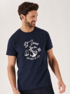 navy t shirt, basic t shirt, location tshirt, t-shirt, navy, graphic, st ives