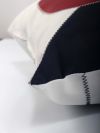 cushion, homeware, home, accessories, sail cloth, zigzag stitch, gift, x-series, navy, white, red