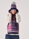 Laurie Fair Isle BLUE Knitted Gloves | Quba & Co