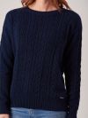 Liliana NAVY Cable Knit Jumper | Quba & Co