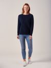 Liliana NAVY Cable Knit Jumper | Quba & Co