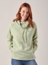 Livia SEAFOAM GREEN Cowl Neck Sweatshirt | Quba & Co